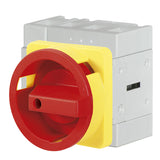 Telergon Switch, door mounting, Ø 64, yel/red, 3-pole, 25A