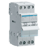 Hager Changeover switch, on-off-on, Din rail, 2-pole, 40A - Rubicon Installer Portal